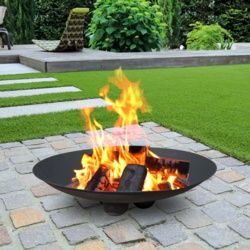 Benross Black Rusted Effect Fire Pit