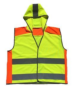 High Vis Two Tone Childrens Waistcoat Age 10 to 13