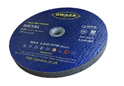 Disc Cutting Metal Flat 230x3.2 x22.2mm (9")