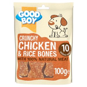 GBoy Pawsley Chicken & Rice Bones 100G