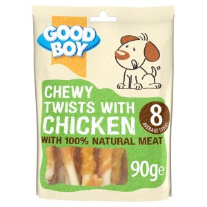 GBoy Pawsley Chewy Twists Chicken 90G