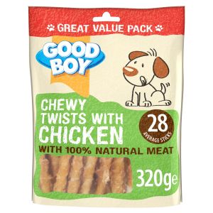 GBoy Pawsley Chewy Twists Chicken 320G