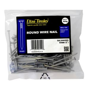 50mm Galv Round Wire Nail 500G/Pk
