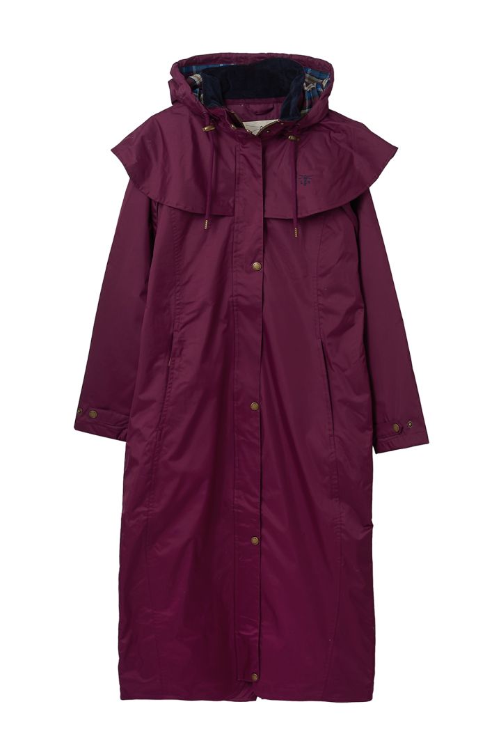 Outback Ladies Waterproof Coat Plum UK18 US14 EU46