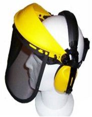 Chainsaw/Strimmer Face Guard + Ear Muff Kit