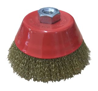 Abrasive Brush 2 115mm M14x2 Curved steel wire