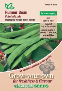 Runner Bean Painted Lady 45$ Kings                          