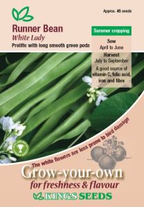 Runner Bean White Lady