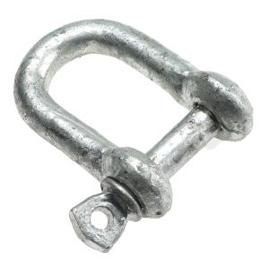 10mm  Galv Untested "D" Shackle 1/Clam
