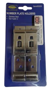 Holder Number Plate Standard (Pair) (Packaged)
