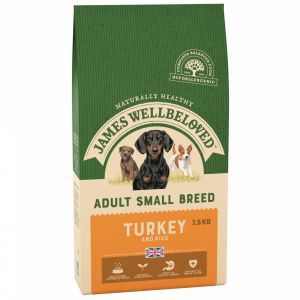 James Wellbeloved Turkey & Rice Adult Small Breed 7.5kg