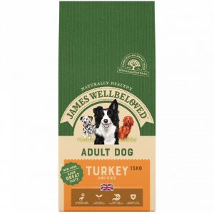 James Wellbeloved Turkey & Rice Kibble Adult Maintenance 15kg