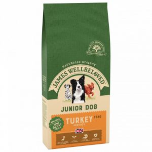 James Wellbeloved Turkey & Rice Kibble Junior 15kg