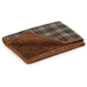 Heritage Green Check Blanket 110 x 72cm