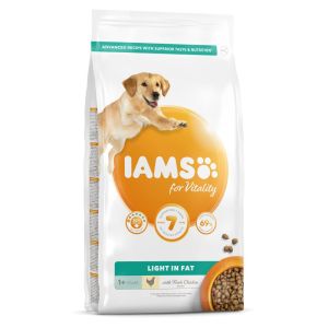IAMS for Vitality Light in fat Dog food with Fresh chicken