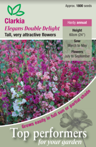 Clarkia Elegans Double Delight               