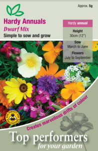 Hardy Annuals Dwarf Mixed                     