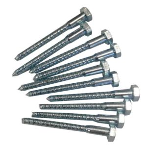 M8 X 50mm Bzp Coach Screw 10/Pk