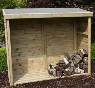 LOG STORE 5'6" high x 5' wide x 2'6" depth <FEATHEREDGE>