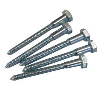 M10 X 75mm  Bzp Coach Screw 5/Pk