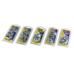 10mm Zp Nuts & Washers 20/Polybag C/W