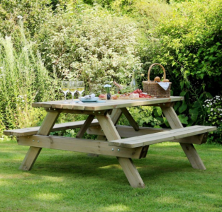 Katrina 6 Seater A-Frame Picnic Table (flat packed)