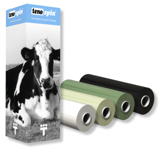 Tenospin Black Stretch Bale Wrap 500mm x 1800m x 25mu