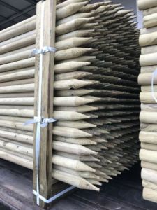 Tree Stake Machine Rounded 8' < 2.4M X 50mm >         