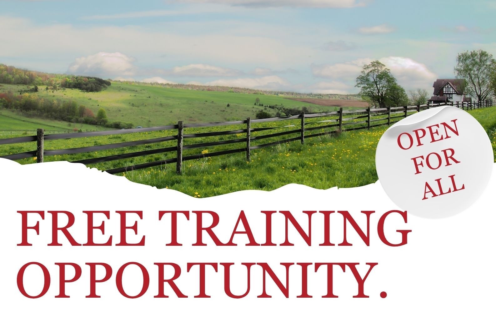 Sign up today! Free CPD Training for Farmers. 