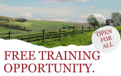 Sign up today! Free CPD Training for Farmers. 